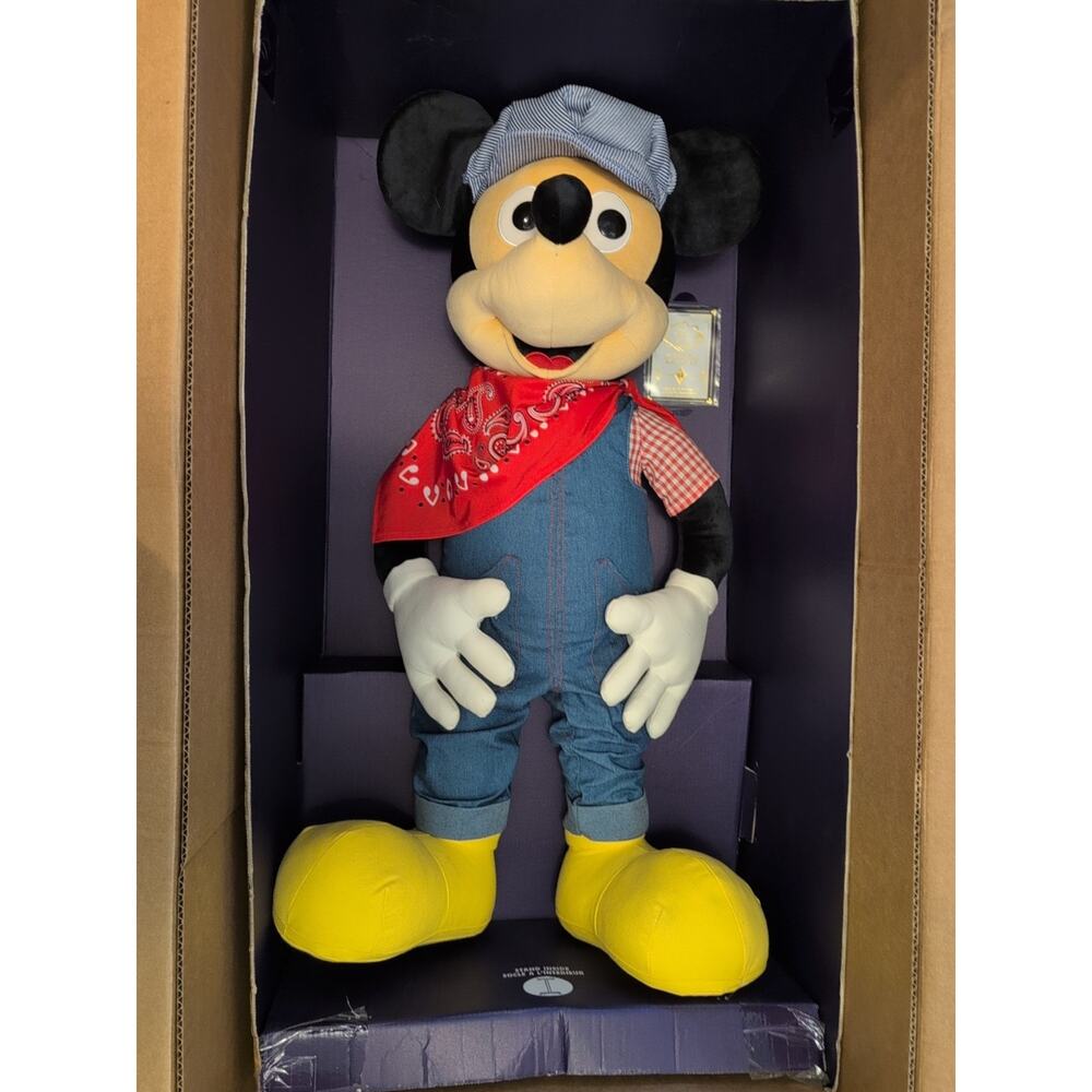 Disney Treasures frm Vault Limtd Ed Engineer Mickey Mouse 3' HardPlush free ship